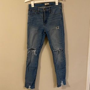 Madewell jeans 9” high rise skinny size 28